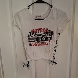 White Hotrod American Legends Kids T-Shirt